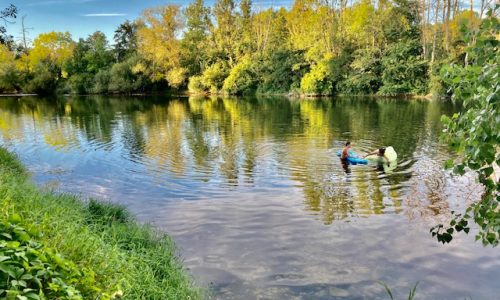 Rivière Les Radeliers entre Dole et Besançon