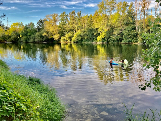 Rivière Les Radeliers entre Dole et Besançon